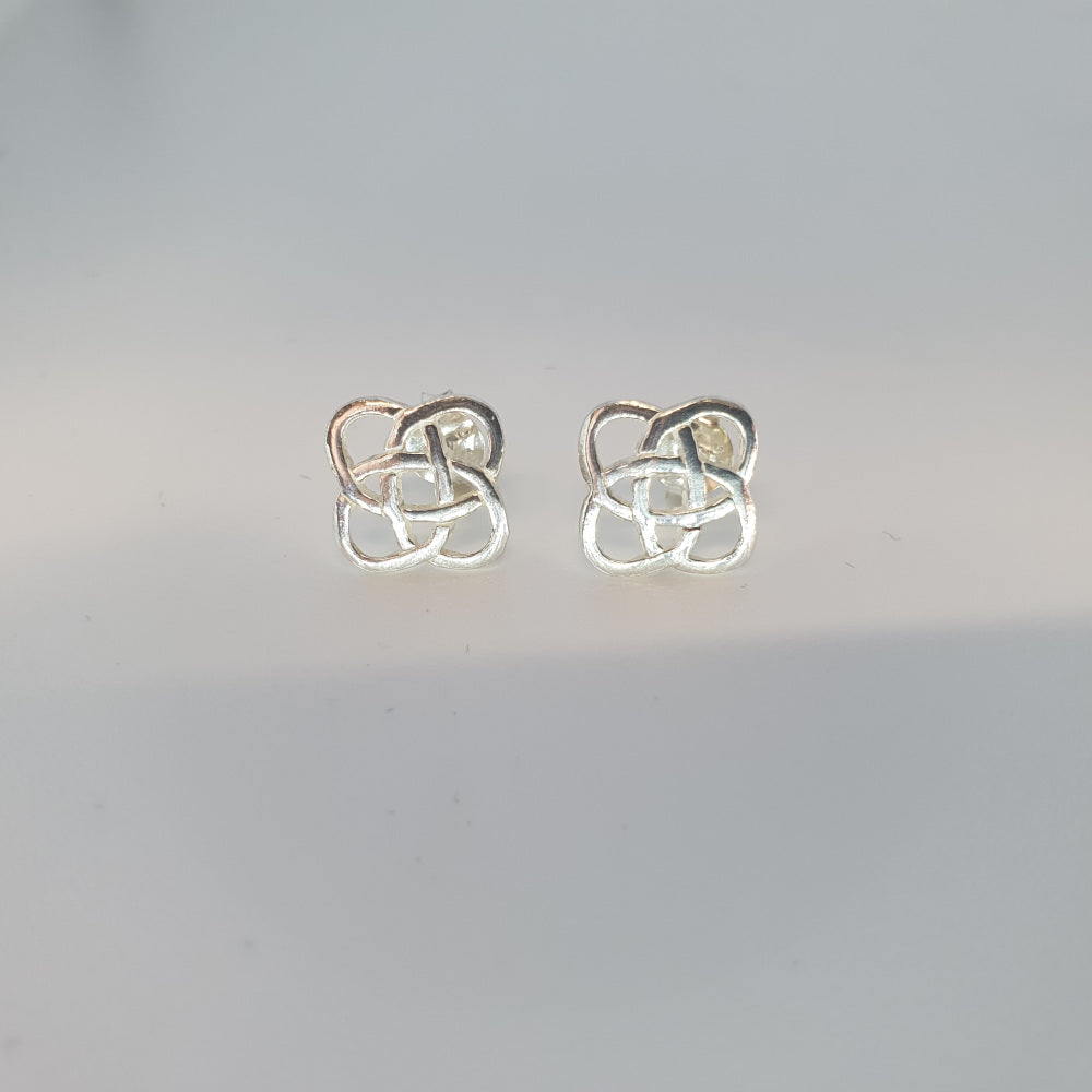 Sterling Silver Celitc Stud Earrings