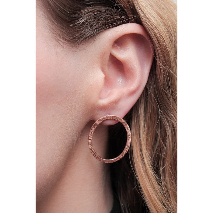 Fire Midi Sterling Silver or 9ct Rose Gold Earrings