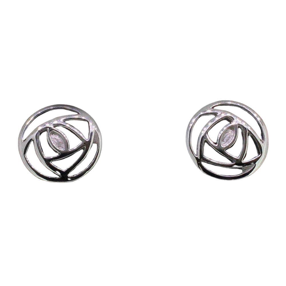 Silver Mackintosh Earrings-791