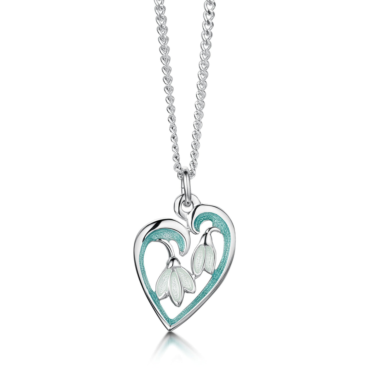 Sterling Silver Small Snowdrop Pendant - EP0232