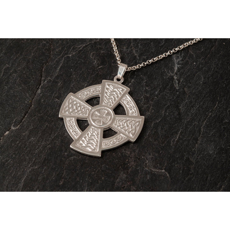 Celtic Cross Sterling Silver or 9ct Yellow Gold Pendant - P12