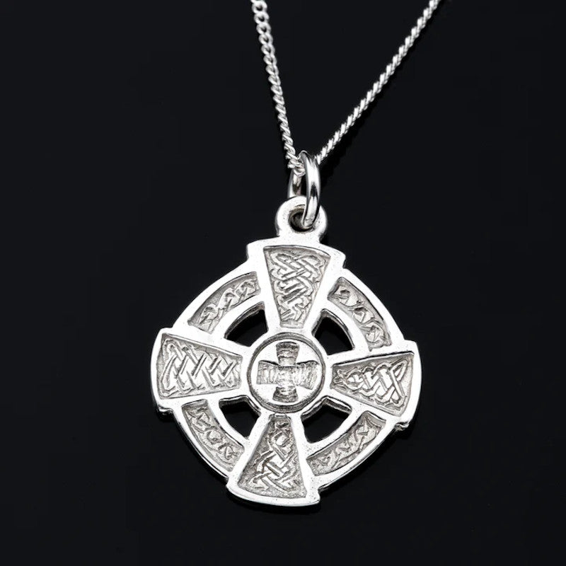 Celtic Cross Sterling Silver or 9ct Yellow Gold Pendant - P122