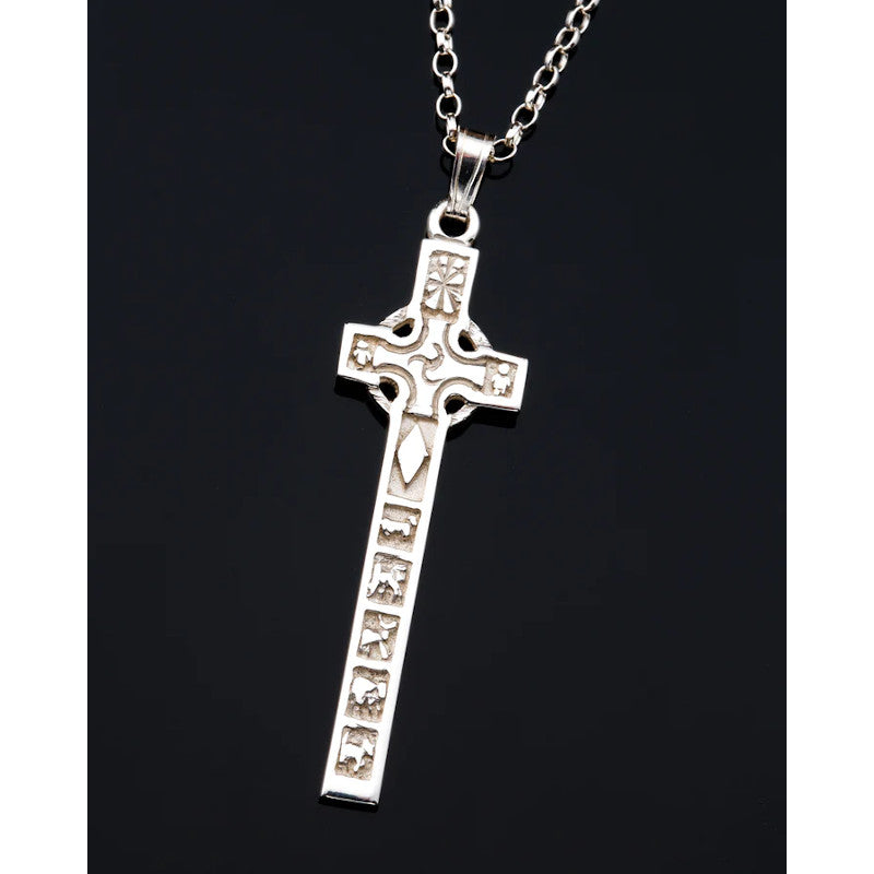 Celtic Cross Sterling Silver or 9ct Yellow Gold Pendant - P293