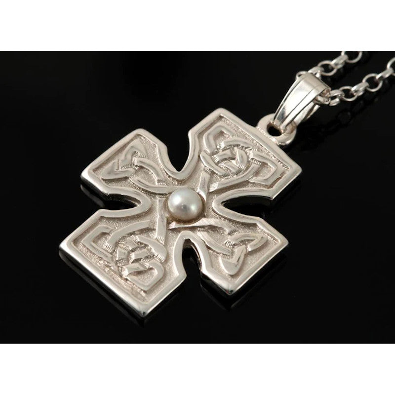 Celtic Cross Sterling Silver or 9ct Yellow Gold Pendant - HP294