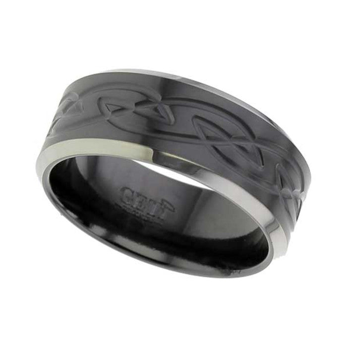 Zirconium Celtic Knotwork Ring - 4059BCHR