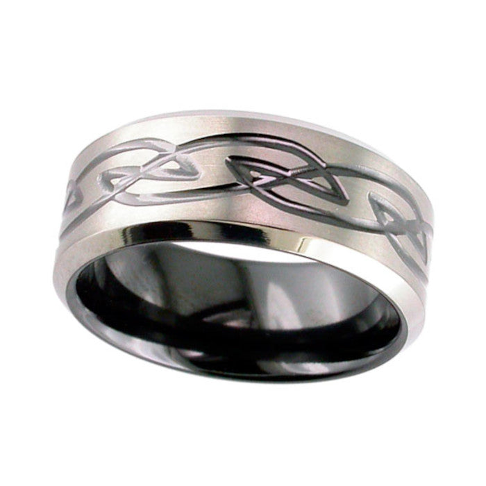 Zirconium Celtic Knotwork Ring - 4059CHRB