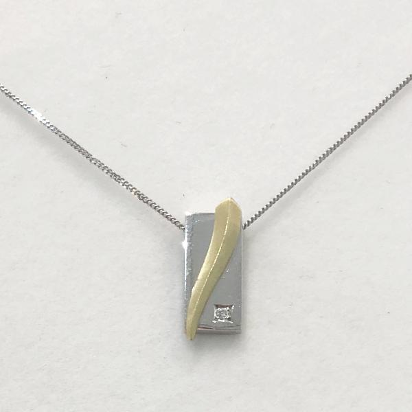 14ct Gold And Diamond Pendant - 10790-Ogham Jewellery