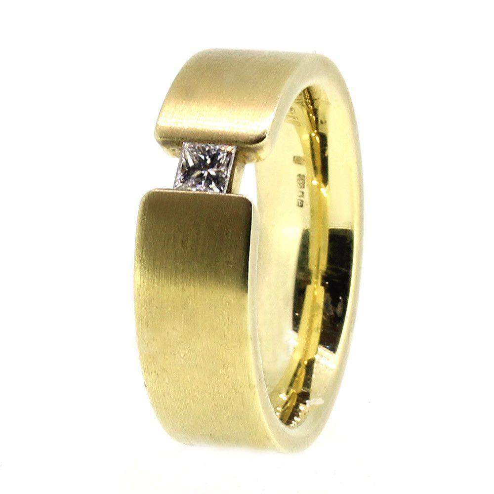 14ct Yellow Gold & Diamond Designer Ring-Ogham Jewellery