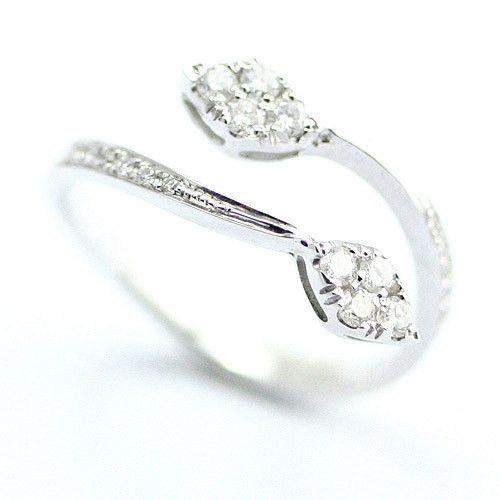 18 Carat White Gold And Diamond Ring -TSSR4040-Ogham Jewellery