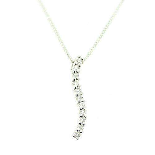 18ct White Gold & Diamond Pendant-P2J47-Ogham Jewellery