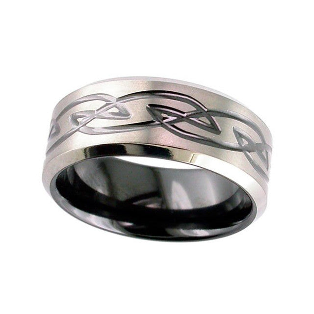 Zirconium Celtic Knot Ring - 4059CHRB