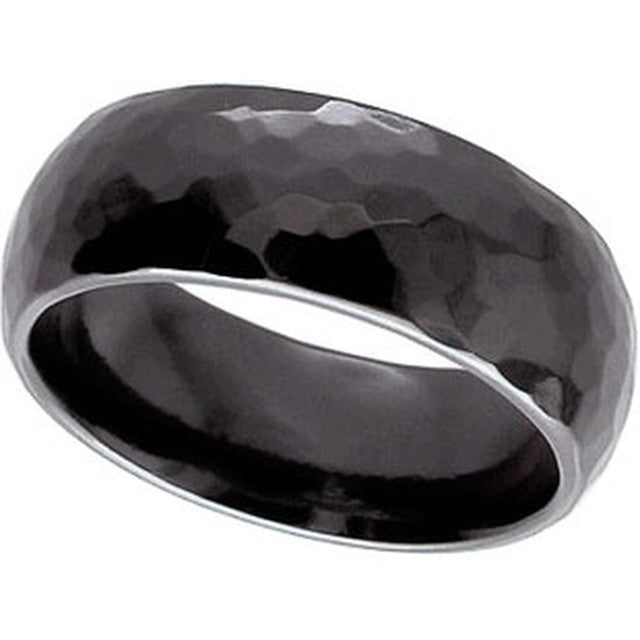 Hammered Zirconium Ring - 4028B