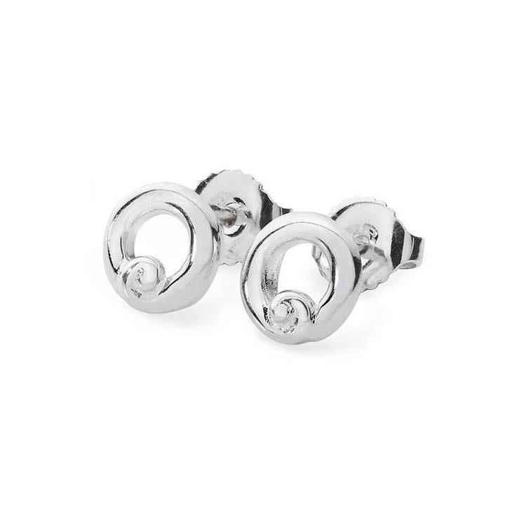 Halo Sterling Silver Stud Earrings - 14130
