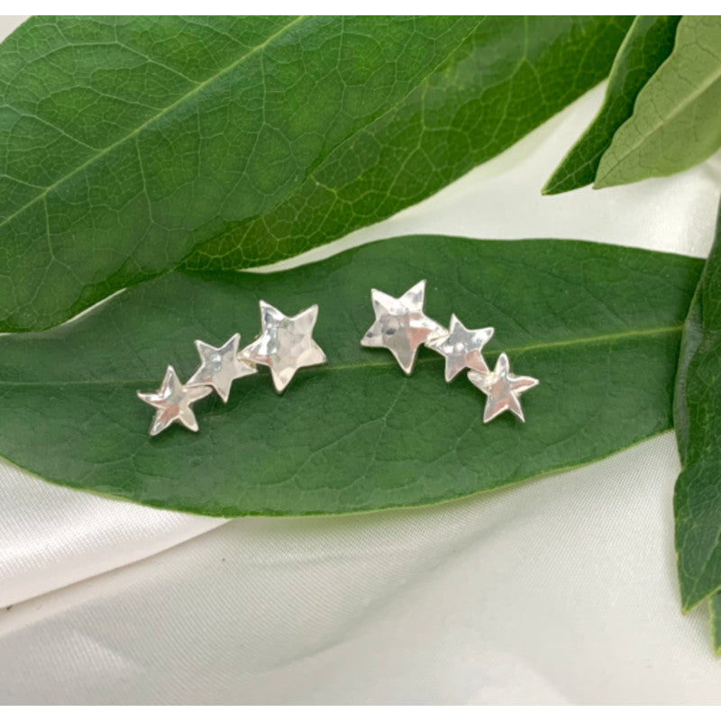 Shoot for the Stars Sterling Silver Stud Earrings