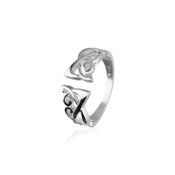Celtic Knot Ring - Silver or Gold - R121