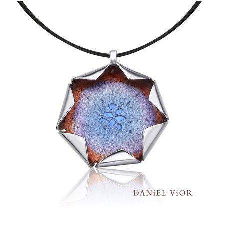 Daniel Vior Loto Enamel Necklaces - 766731-Ogham Jewellery