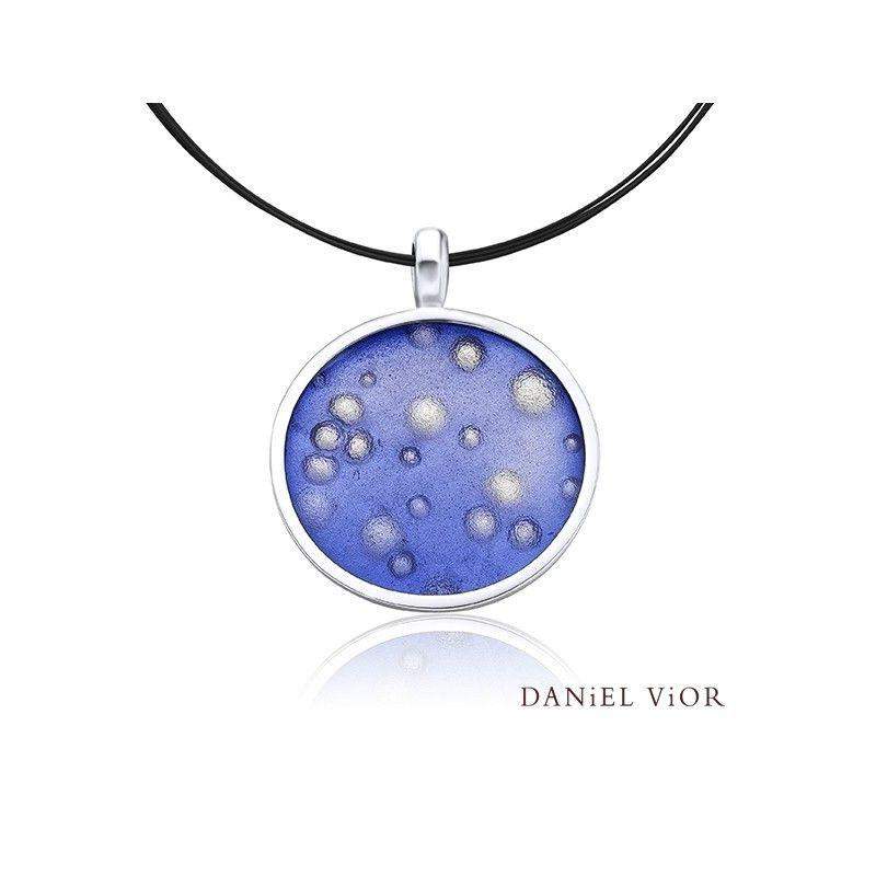 Daniel Vior Nebulosa Violet Enamel Necklace - 766910-Ogham Jewellery