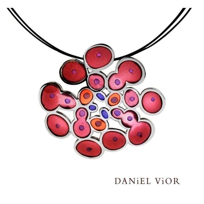 Daniel Vior Rusc Enamel Necklace - 766321-Ogham Jewellery