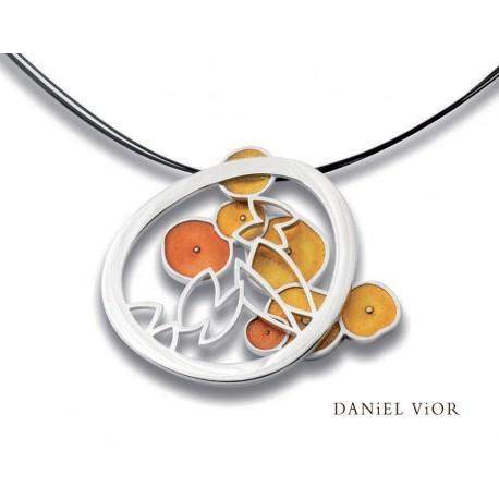 Daniel Vior Silver & Enamel Designer Necklace - Trasala-Ogham Jewellery