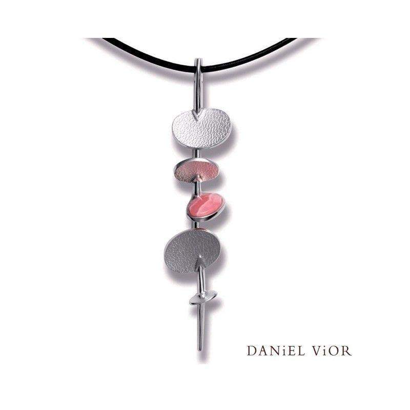 Daniel Vior Silver, Opal & Enamel Designer Necklace - Glunma-Ogham Jewellery