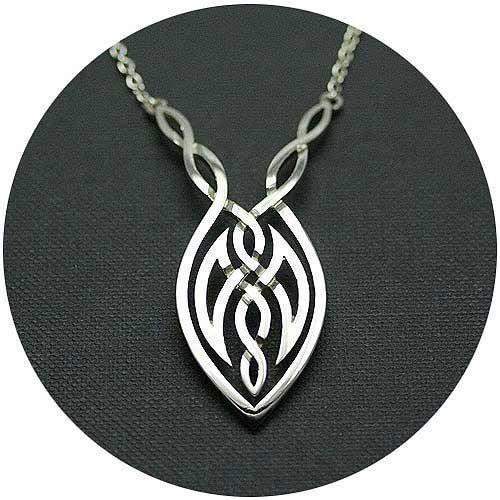 Mithril Silver Celtic Necklace C64-Ogham Jewellery