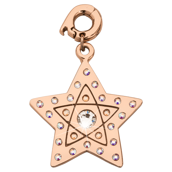 Nikki Lissoni White Stardust Charm - D1248RGL-Ogham Jewellery
