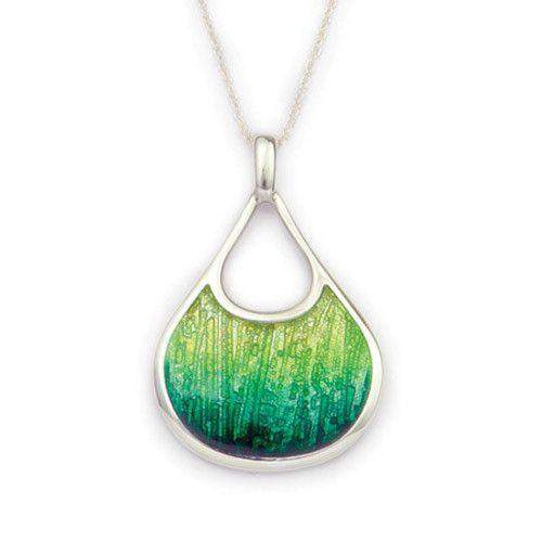 Ortak Silver And Enamel Earth Pendant (3 Colour Options) - EP294-Ogham Jewellery