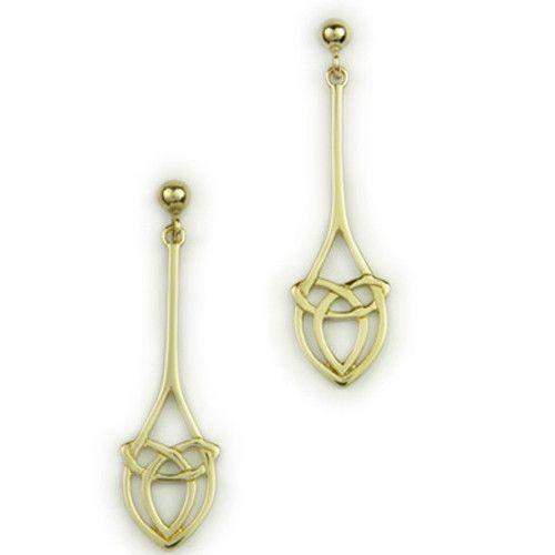 Ortak Sterling Silver Celtic Earrings - E1631-Ogham Jewellery