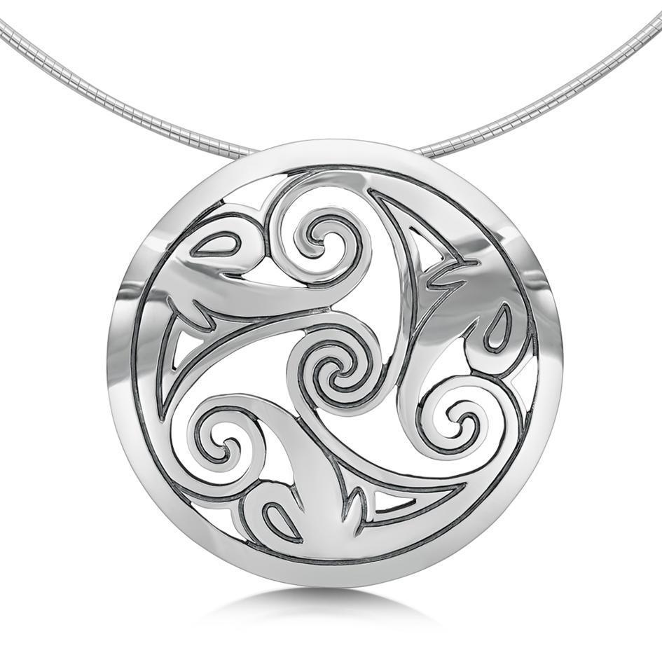 Sheila Fleet Silver Birsay Necklace - MNX1-Ogham Jewellery