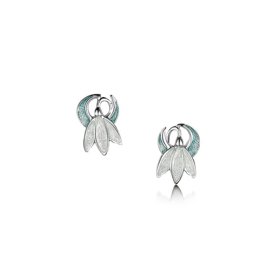 Sheila Fleet Snowdrop Earrings - EE0226-Ogham Jewellery