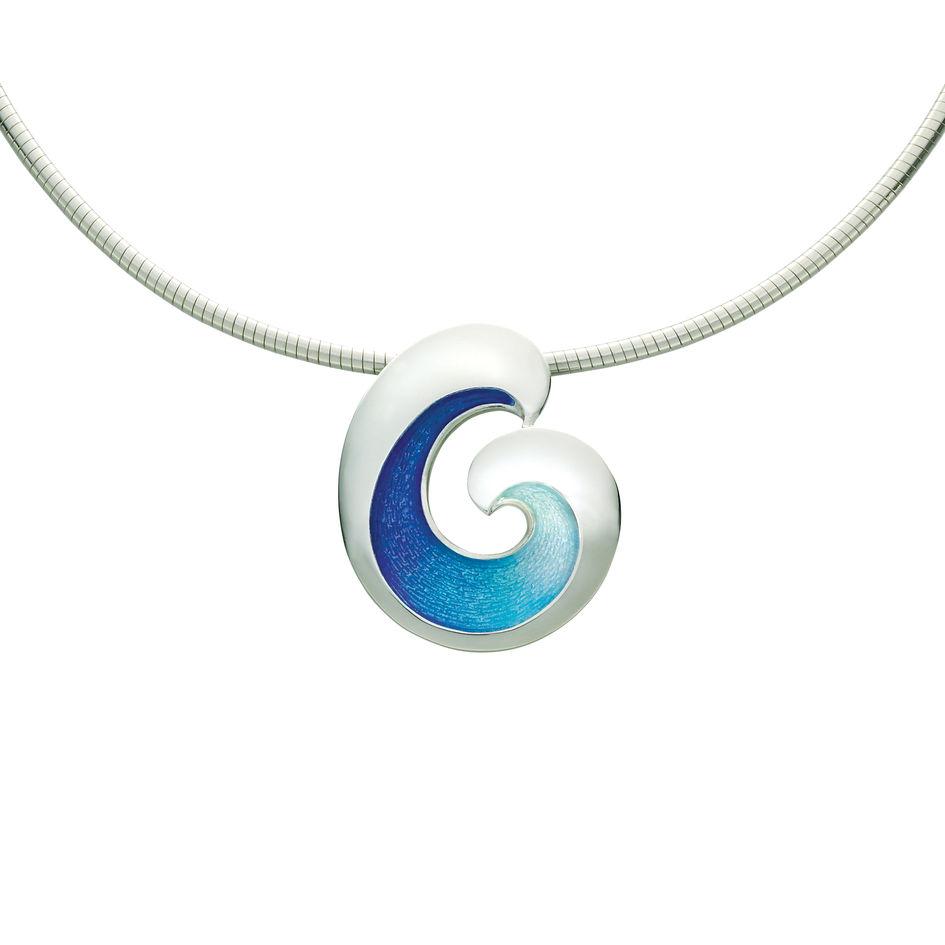 Sheila Fleet Wave Necklace - ENXX135-Ogham Jewellery