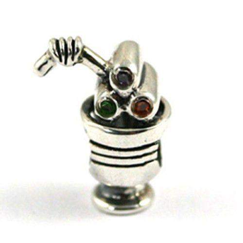 Silver Sundae bead charm-Ogham Jewellery