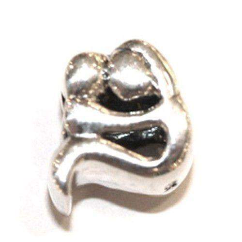 Sterling Silver Bead - Love symbol-Ogham Jewellery