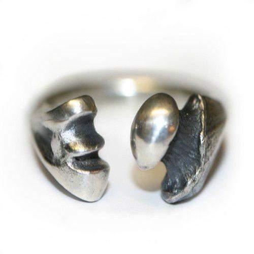 Sterling Silver Bone Designer Mens Ring-Ogham Jewellery