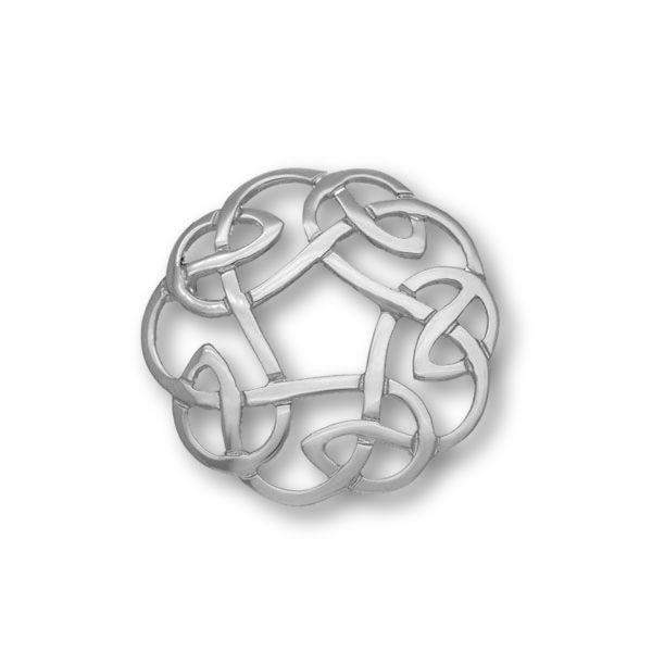 Sterling Silver Celtic Brooch - B268-Ogham Jewellery