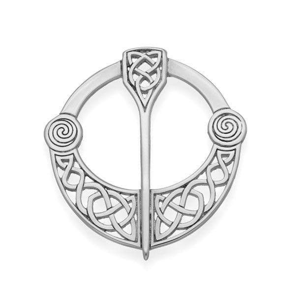 Sterling Silver Celtic Brooch-B589-Ogham Jewellery