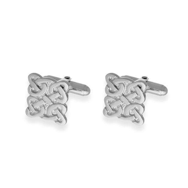 Sterling Silver or 9ct Gold Celtic Cufflinks-CL65-Ogham Jewellery