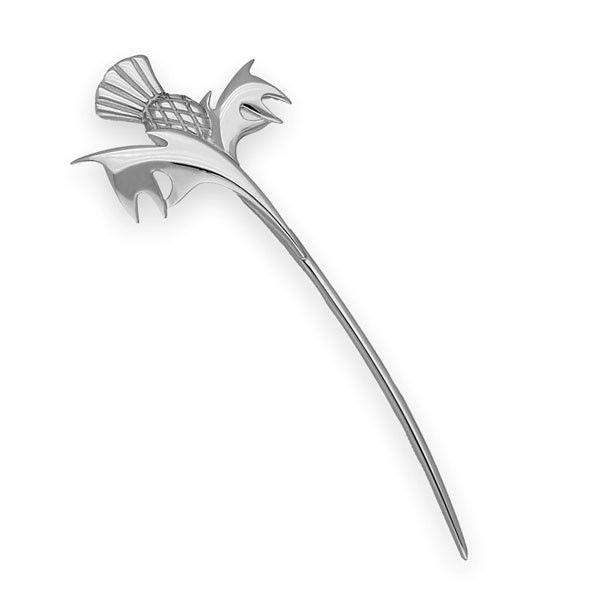 Sterling Silver or 9ct Gold Kilt Pin - B536-Ogham Jewellery