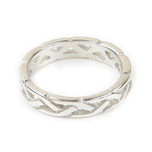 Sterling Silver or Gold Celtic Knot Ring - Ortak R156-Ogham Jewellery
