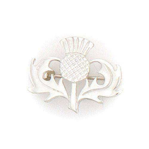 Sterling Silver Thistle Brooch - B122 ORT-Ogham Jewellery