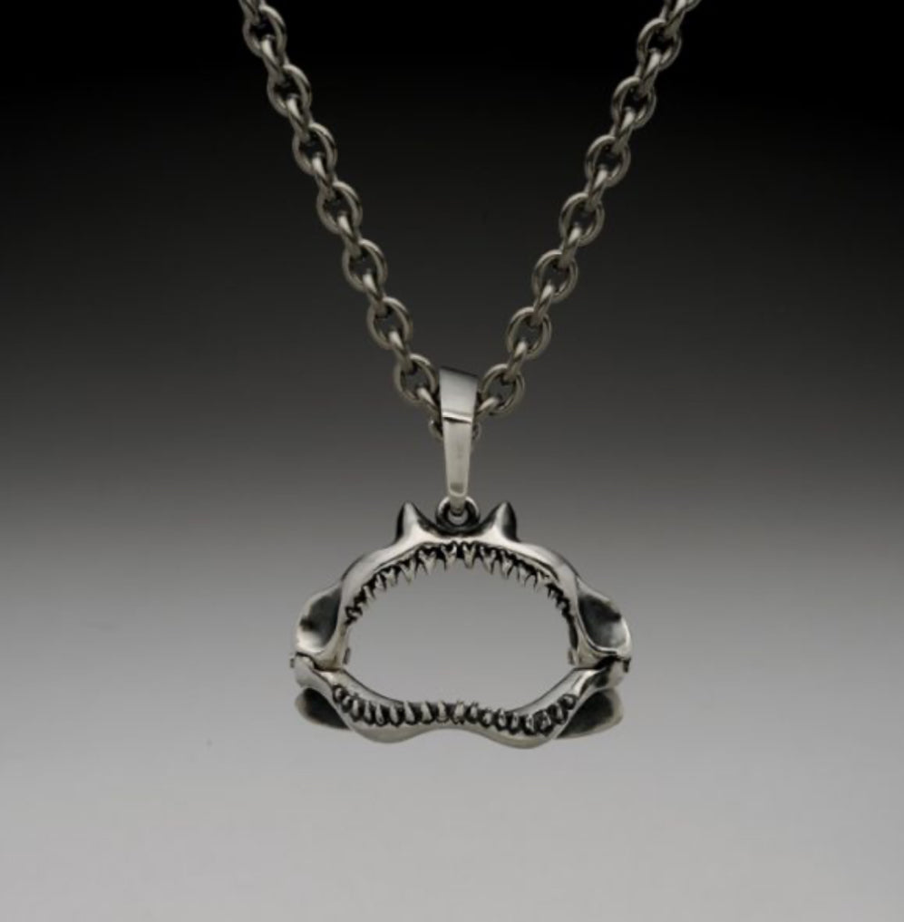 Silver Sharks Jaw Mens Pendant Chris Hawkins