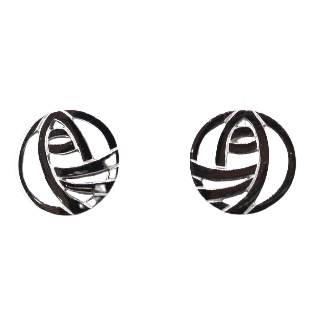 Silver Mackintosh Earrings-792