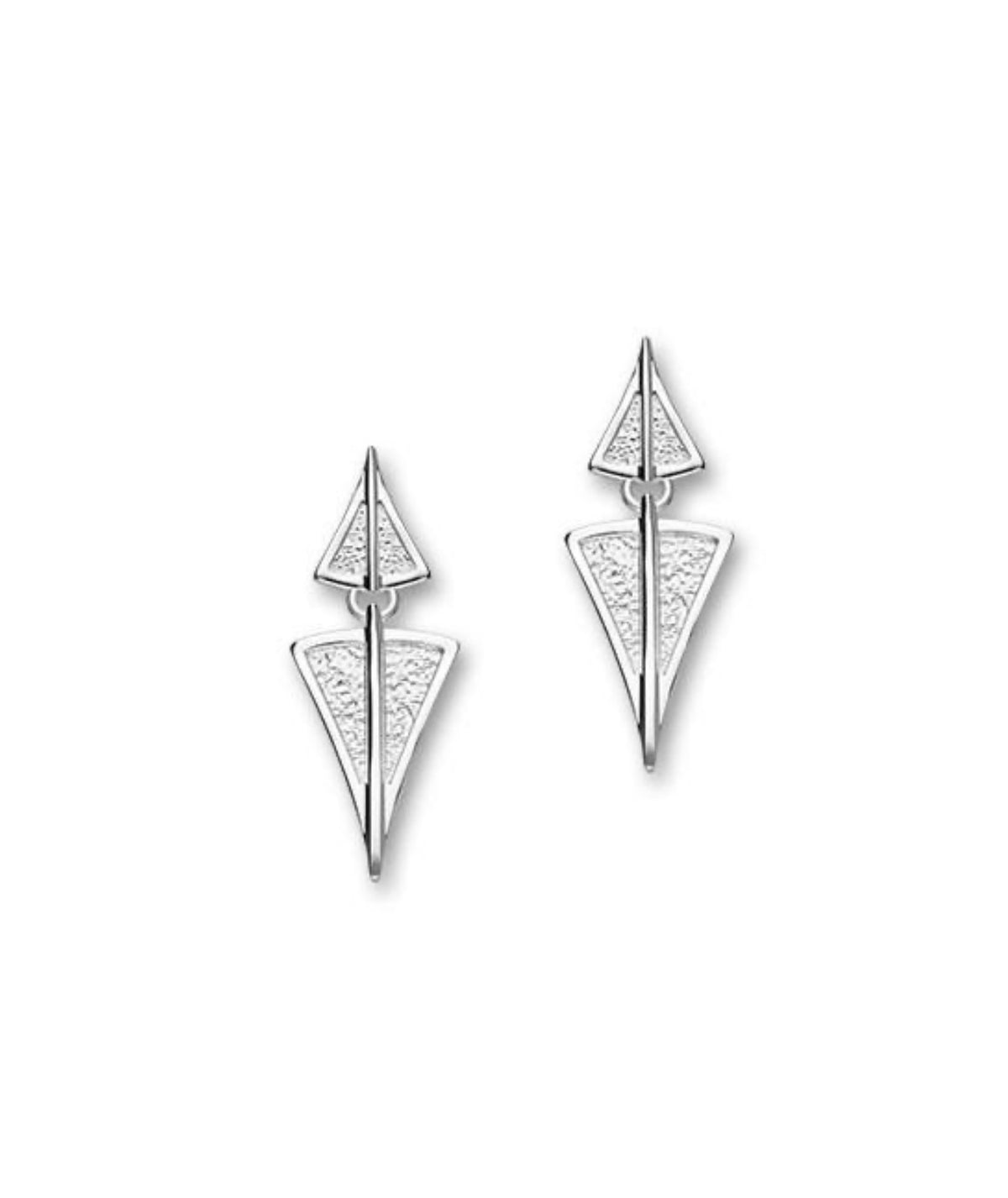 Aegean Silver Drop Earrings- E1815 Ortak