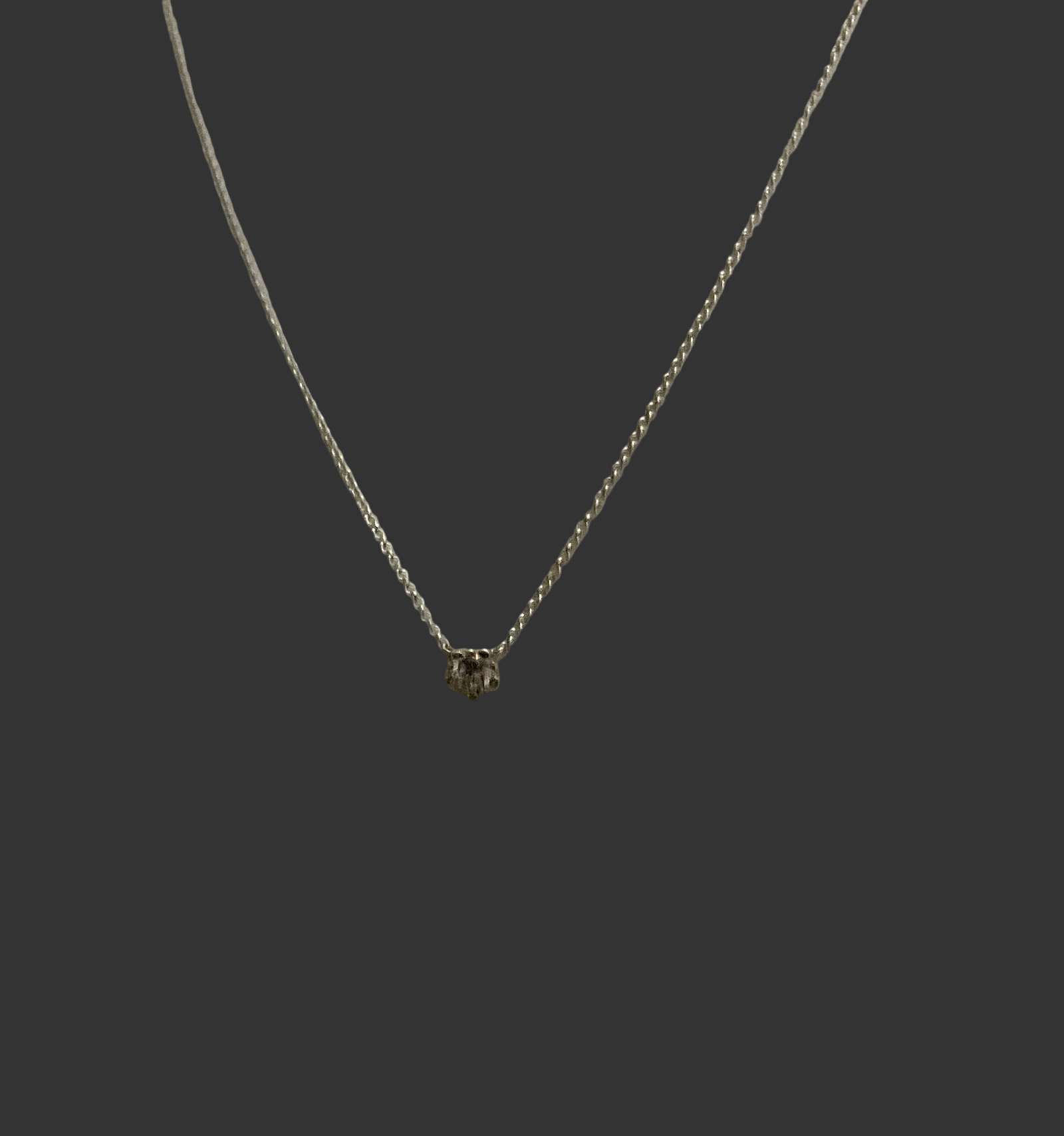 Cubic Zirconia Solitaire  Necklace - Tokash