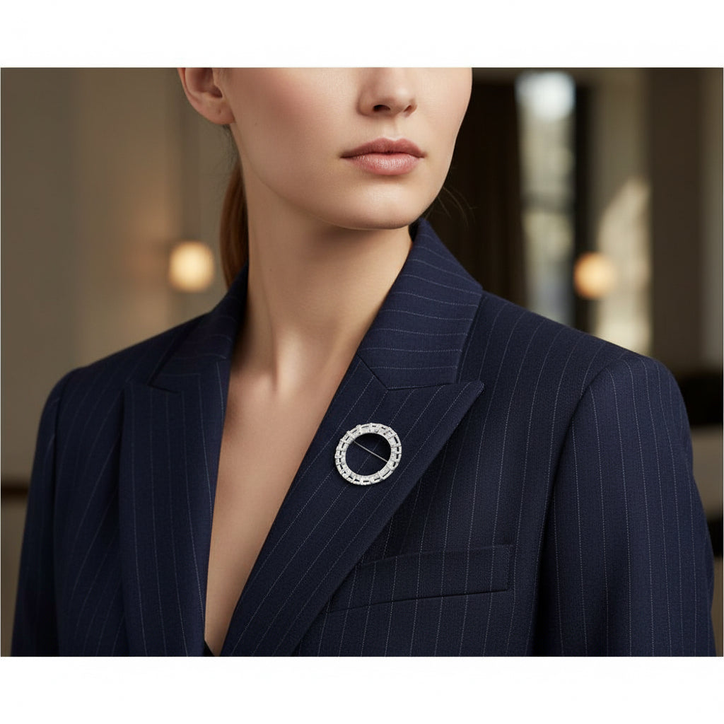 Ring of Brodgar Sterling Silver Brooch - 11041 Aurora