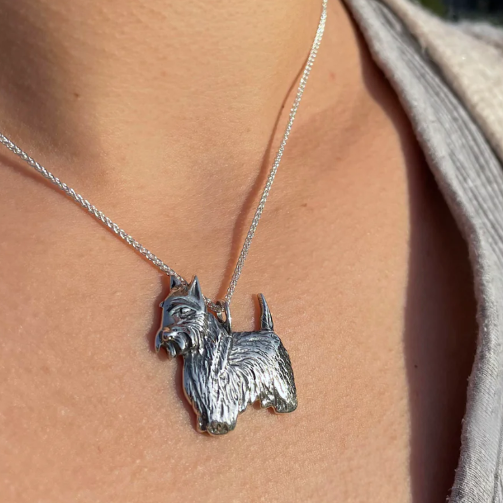 Scottie Dog Pendant in Sterling Silver P281 Sheila Fleet