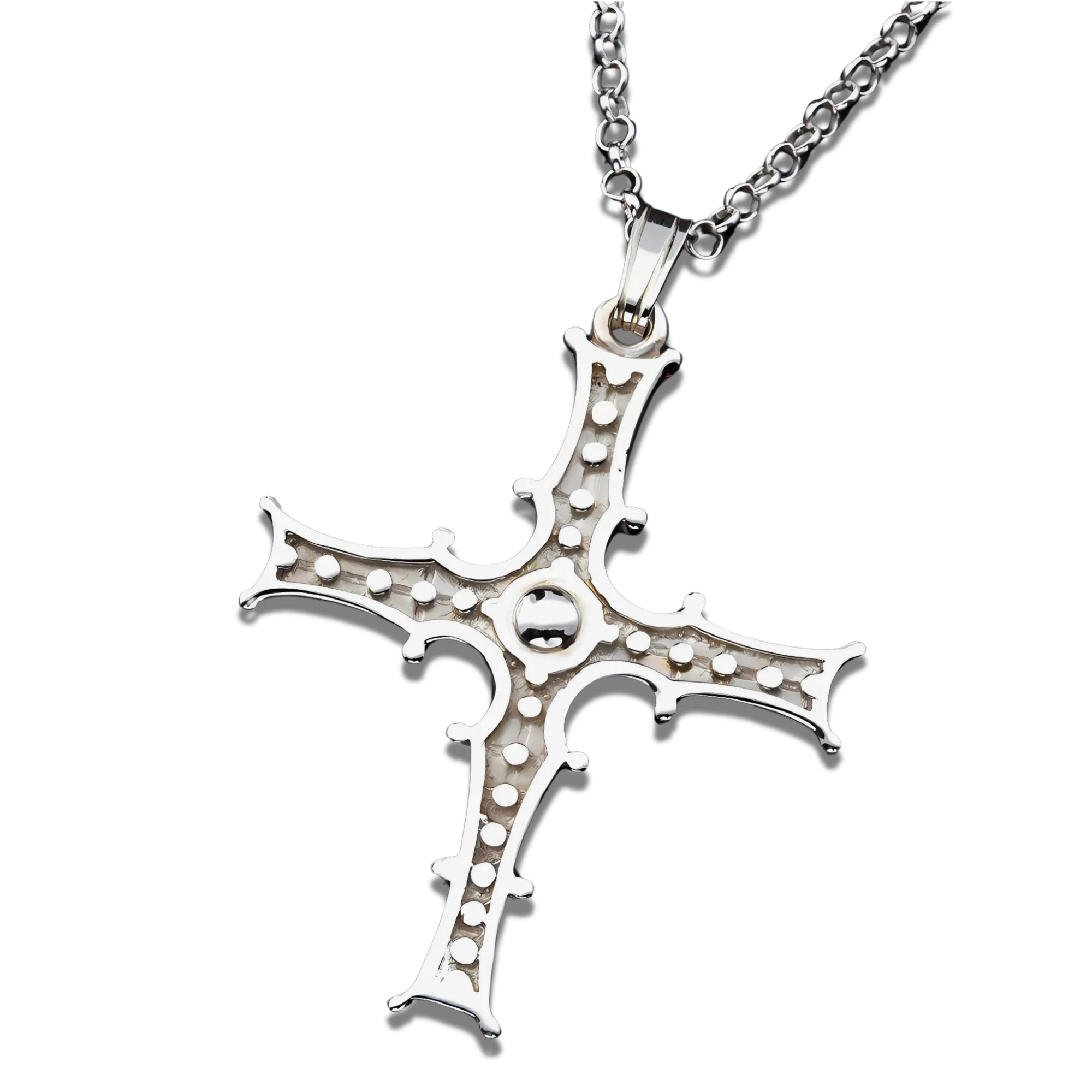 Silver or Gold Celtic Cross - P290-s