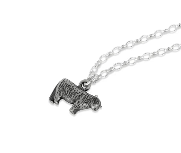 Highland Cow Charm Pendant Aurora
