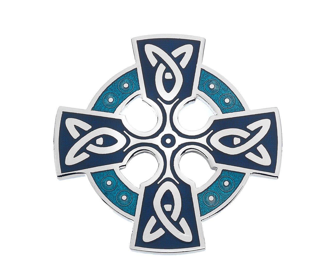 Sea Gems Celtic Cross Brooch - 7515