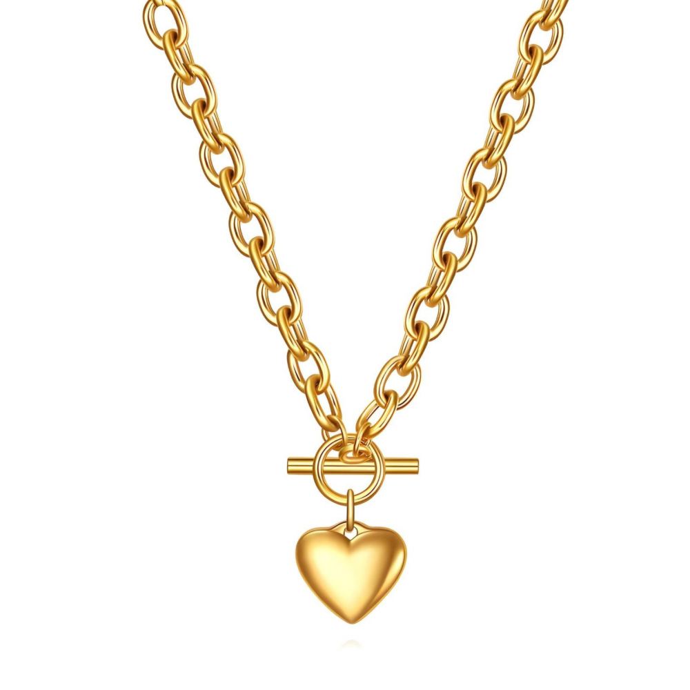 18 Carat Gold Plated Stainless Steel  necklace- 417